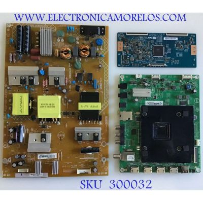 KIT DE TARJETAS PARA TV INSIGNIA / MAIN 756TXFCB0QK030, 715G7507-M02-000-005Y / FUENTE PLTVFY411XAF7, 715G7374-P01-000-002M / T-CON 55.50T32.C05, T500QVN03.0 CTRL BD  / PANEL TPT500U1-QVN03.U / MODELO NS-50DR710NA17 - Imagen 1